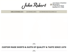 Tablet Screenshot of custommadeshirtsandsuits.com
